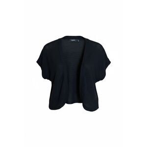 Elementz Short Sleeve Open Front Knit Cropped Shrug Cardigan Black Size Medium